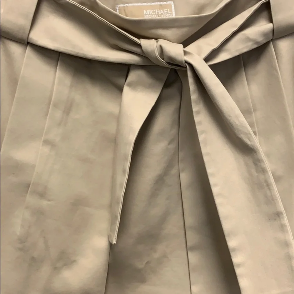 Michael Michael Kors khaki belted skirt